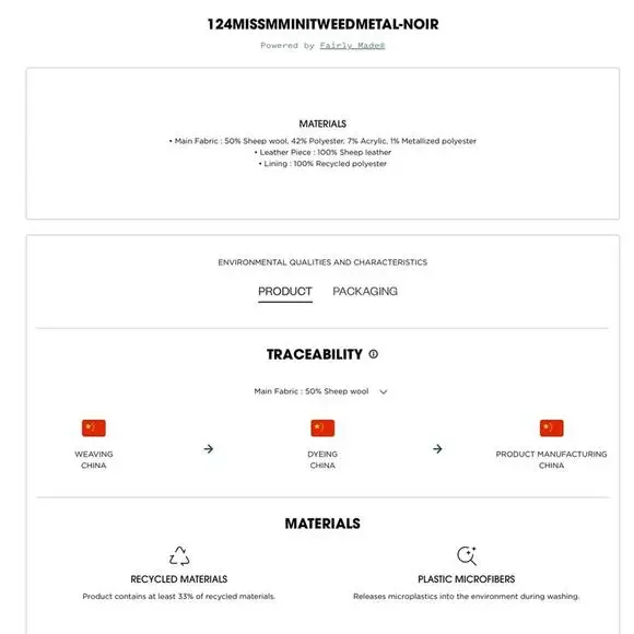 NWT MAJE Black Gold Metallic Tweed Crossbody Shoulder Bag Purse Leather Tassel - Picture 10 of 10